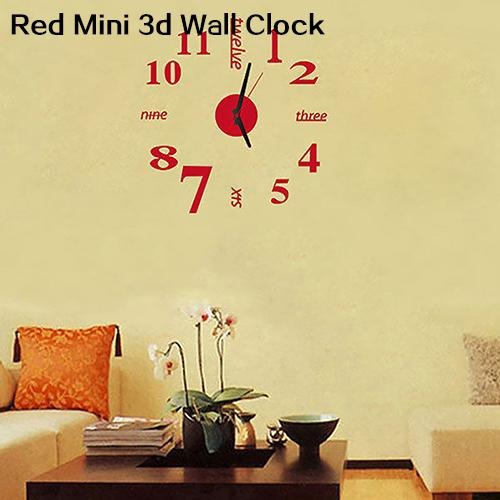 DIY Wall Clock Mirror Sticker