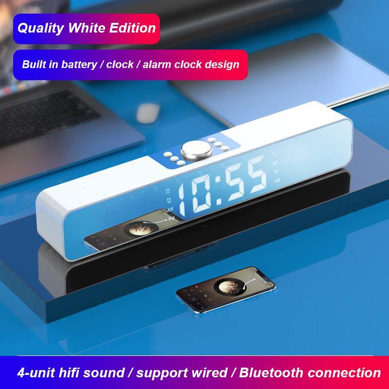 Mirror Sound Blaster Wireless Bluetooth Clock Speaker - WATCHIT STORE