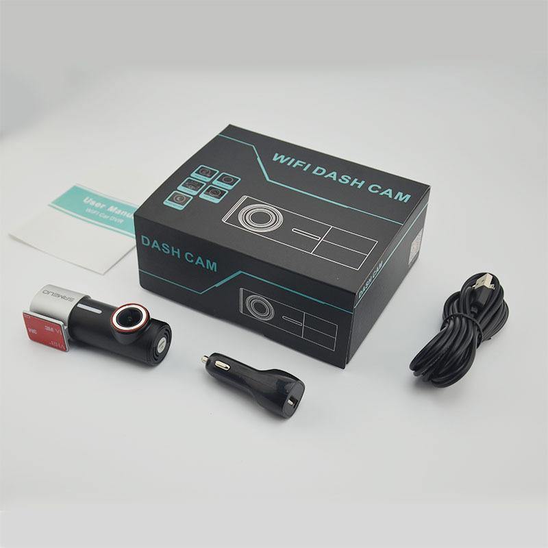 Car Dash Cam Front Rear Camera - Wi-Fi Support