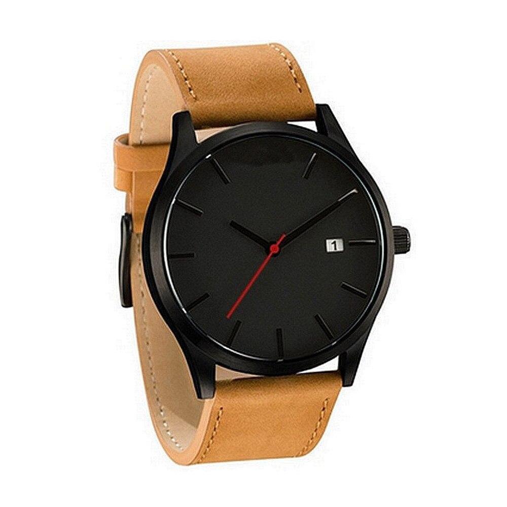 Analog Quartz Leather Band Watch