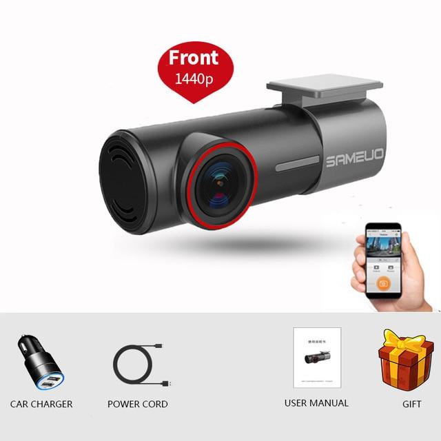 Car Dash Cam Front Rear Camera - Wi-Fi Support