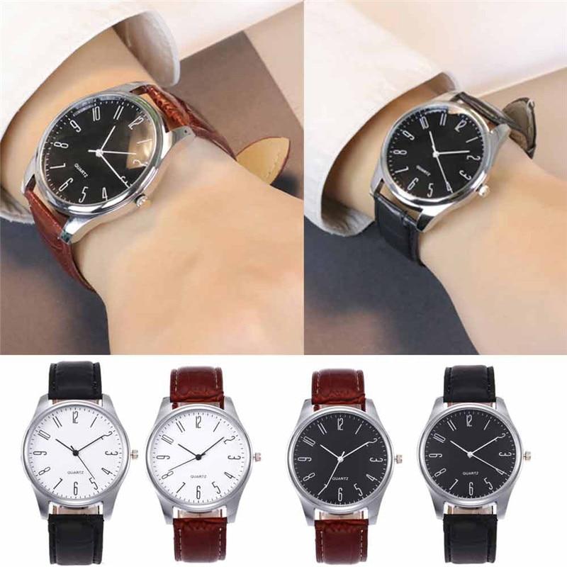 Big Number Quartz Wrist Watch