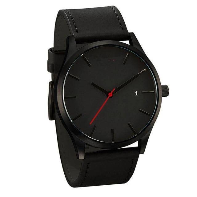 Analog Quartz Leather Band Watch